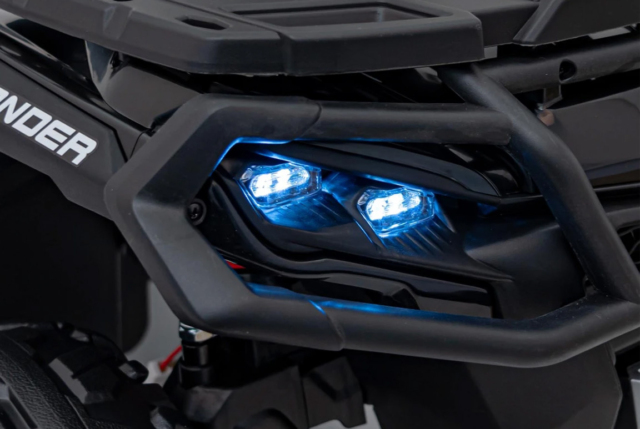 Can-Am Outlander ATV, EVA-gummihjul og lædersæde, 4x24V 200W, Sort