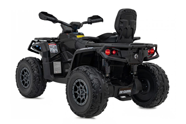 Can-Am Outlander ATV, EVA-gummihjul og lædersæde, 4x24V 200W, Sort