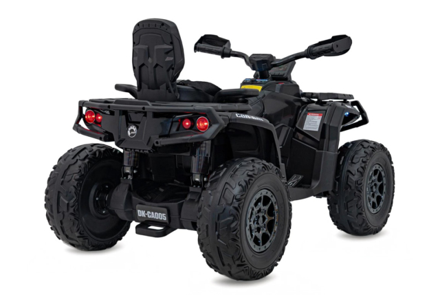 Can-Am Outlander ATV, EVA-gummihjul og lædersæde, 4x24V 200W, Sort
