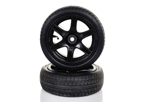 Komplet forhjul med fælg til Super Sportscar XL 24V