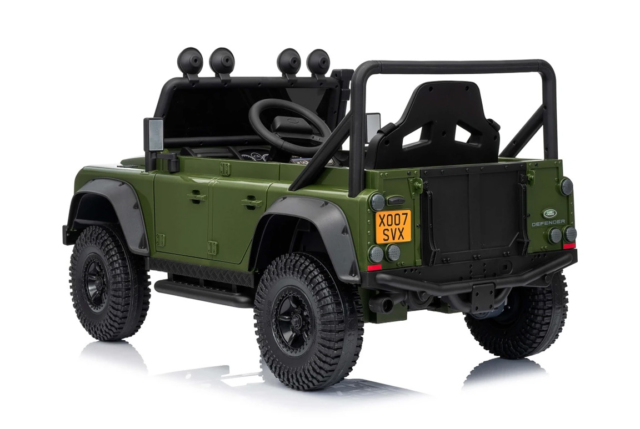 Land Rover Defender 110 SVX Concept elbil til børn, 2x100W, Grøn