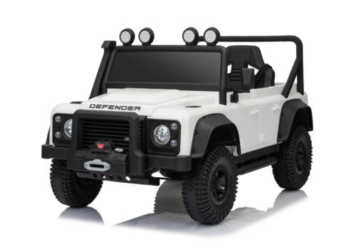 Land Rover Defender 110 SVX Concept elbil til børn, 2x100W, Hvid