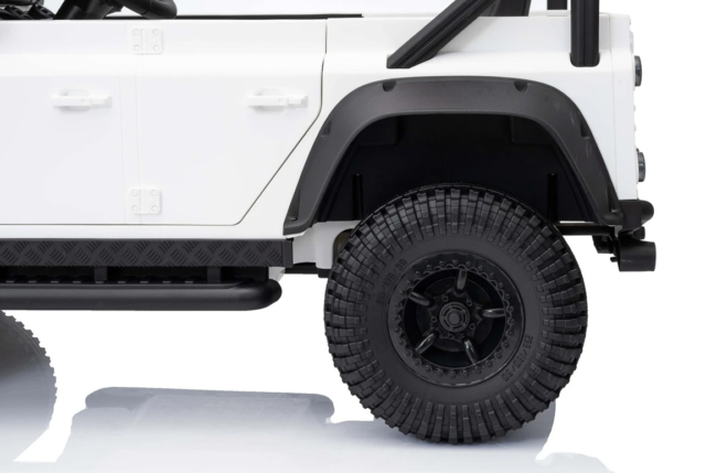 Land Rover Defender 110 SVX Concept elbil til børn, 2x100W, Hvid
