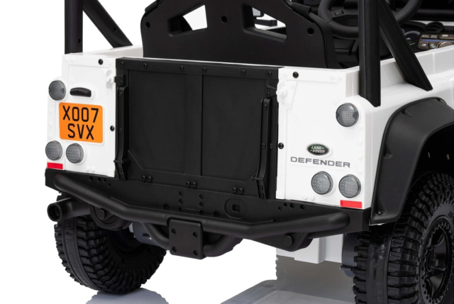 Land Rover Defender 110 SVX Concept elbil til børn, 2x100W, Hvid