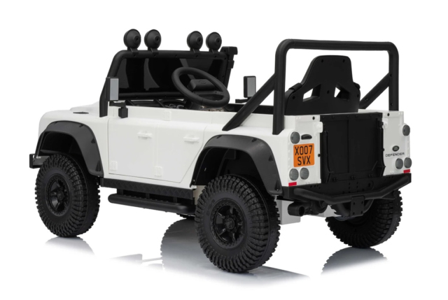 Land Rover Defender 110 SVX Concept elbil til børn, 2x100W, Hvid
