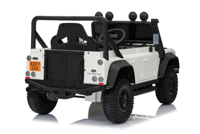Land Rover Defender 110 SVX Concept elbil til børn, 2x100W, Hvid
