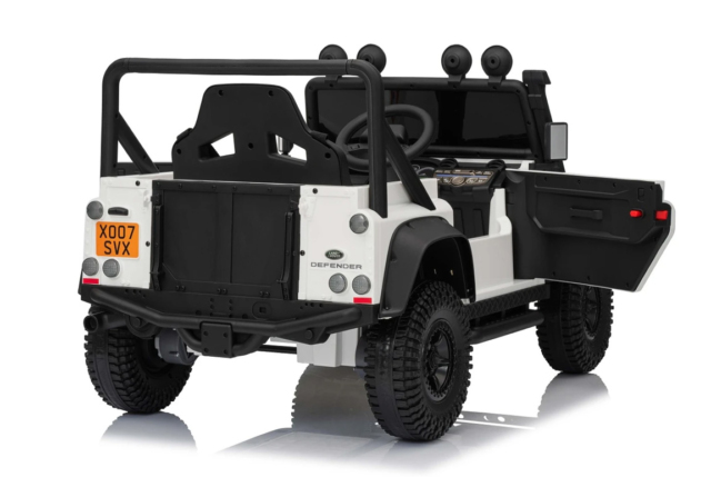 Land Rover Defender 110 SVX Concept elbil til børn, 2x100W, Hvid