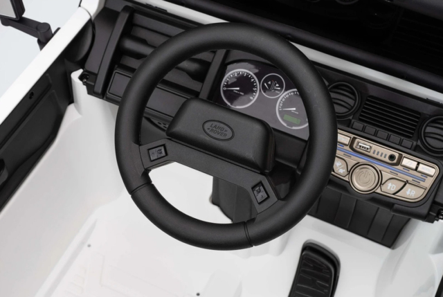 Land Rover Defender 110 SVX Concept elbil til børn, 2x100W, Hvid