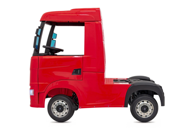 Rød elektrisk Scania 500R Lastbil til børn med 4x12V motorer. Scania Lastbil til børn.
