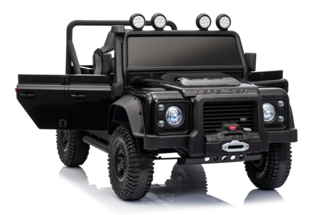 Land Rover Defender 110 SVX Concept elbil til børn, 2x100W, Sort