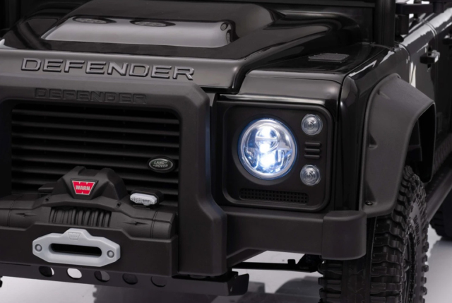 Land Rover Defender 110 SVX Concept elbil til børn, 2x100W, Sort