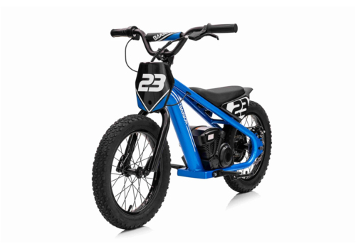 Blå Baigor Pro el-løbecykel / Balancecykel til børn - Topfart på 25 km/t.