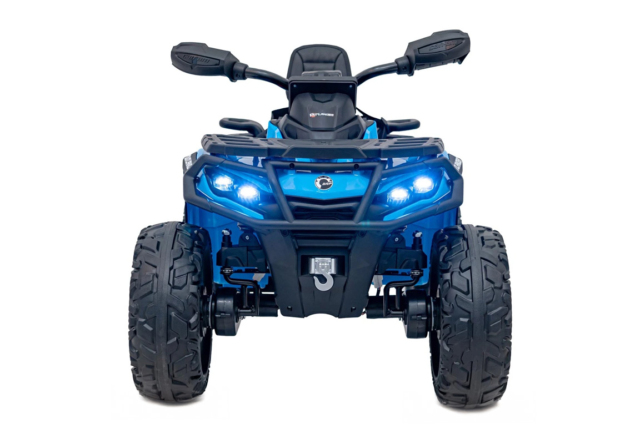 Blå Can-Am Outlander ATV, EVA-gummihjul og lædersæde, 4x24V 200W