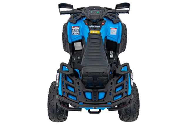 Blå Can-Am Outlander ATV, EVA-gummihjul og lædersæde, 4x24V 200W