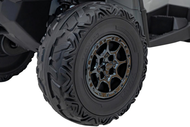 Grå Can-Am Outlander ATV, EVA-gummihjul og lædersæde, 4x24V 200W