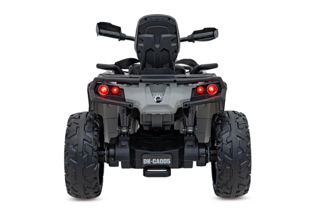 Grå Can-Am Outlander ATV, EVA-gummihjul og lædersæde, 4x24V 200W