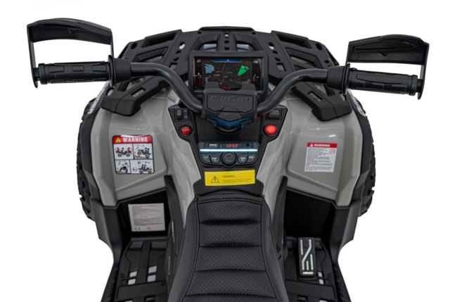 Grå Can-Am Outlander ATV, EVA-gummihjul og lædersæde, 4x24V 200W