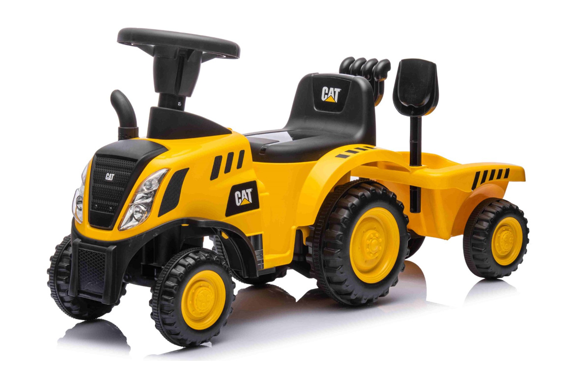 CAT Caterpillar Gå-traktor med trailer og værktøj – sjov, læring og motorik i én! Perfekt gaveidé til små byggemestre med store drømme (12-36 måneder)