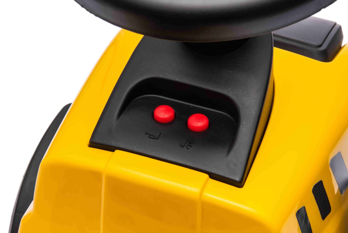 CAT Caterpillar Gå-traktor med trailer og værktøj – Horn og lys knapper.