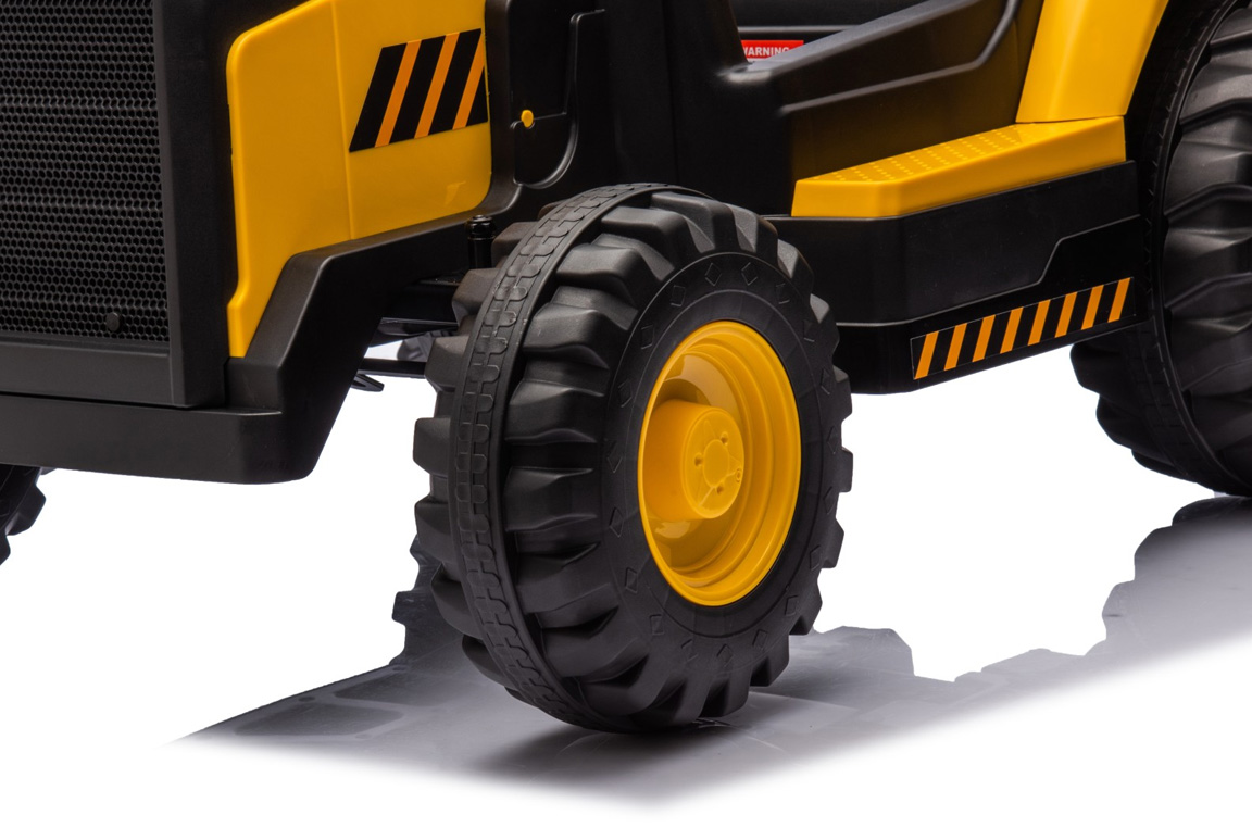 Sjov elektrisk CAT Caterpillar El-Traktor til børn - Hjul