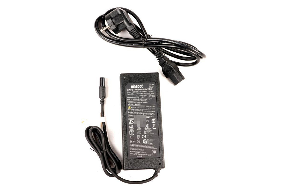 Original Segway Ninebot 62V oplader til Gokart Pro 2 med EU-stik