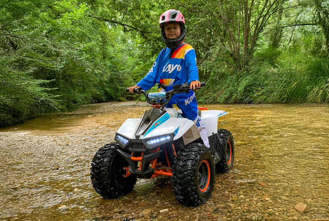 Kayo eA70 1400W elektrisk ATV til børn fra 6-12 år – Den perfekte el-ATV til dit barn!