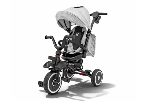 Trehjulet cykel med kaleche til børn – 3-i-1 SporTrike Rider (1–5 år), Grå