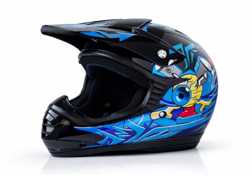 Godkendt ATV- og Crosserhjelm til børn – Blue Beast.