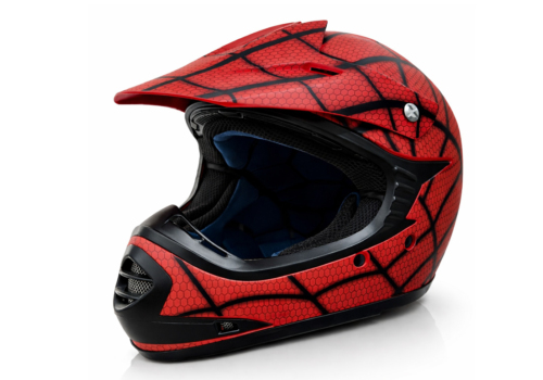 Godkendt ATV- og Crosserhjelm til børn – SpiderRed.