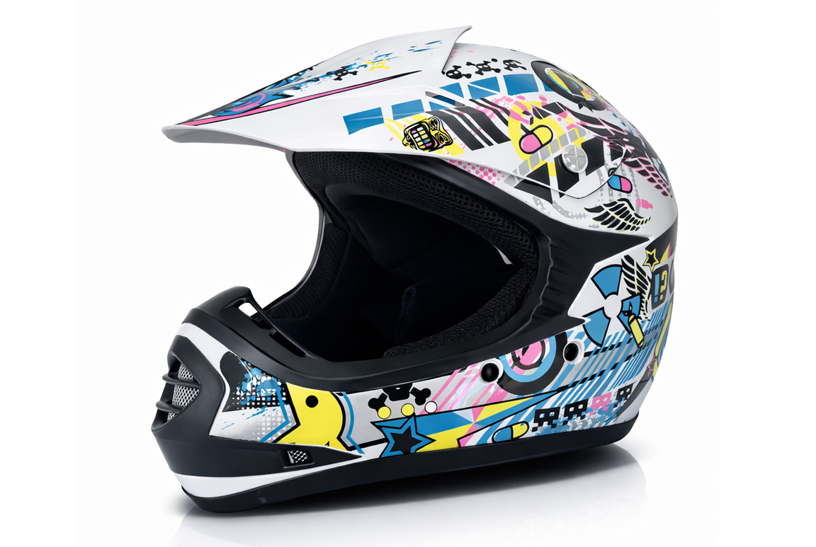 Godkendt ATV- og Crosserhjelm til børn – Street Pop.