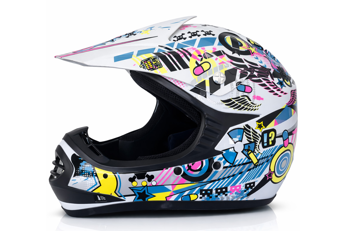 Godkendt ATV- og Crosserhjelm til børn – Street Pop.