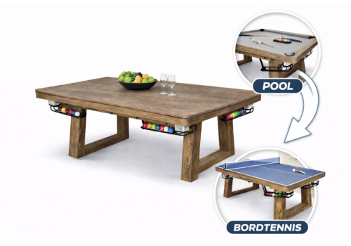 Stanlord CATANIA Multispillebord 7-fod - 3-i-1 Spisebord, Pool og Bordtennis