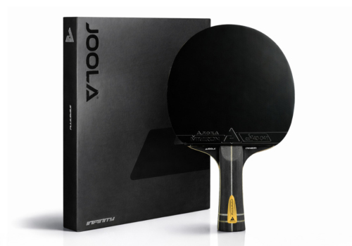 Premium JOOLA Infinity Carbon bordtennisbat i premium design med carbonteknologi og ITTF-godkendte belægninger