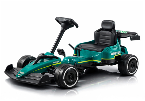 Aston Martin Aramco F1 Pedalgokart til børn – ægte raceroplevelse i børnehøjde.