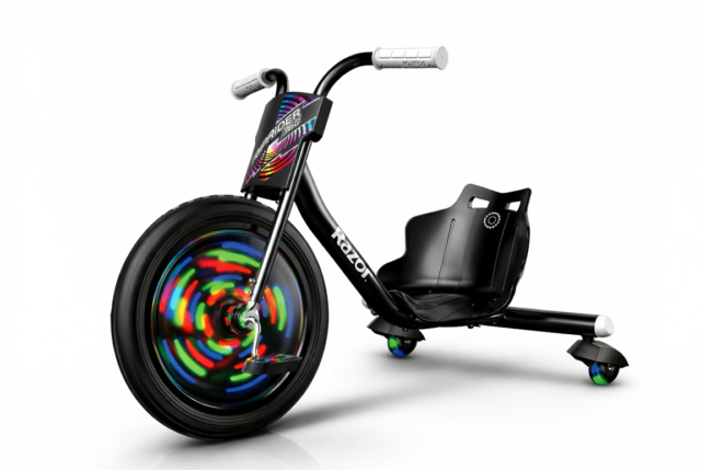 Razor Rip Rider Lightshow Razor RipRider 360 Lightshow - Sjov driftcykel m. LED-lys til børn