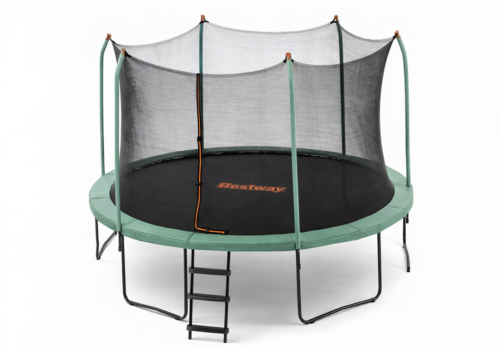 Stor Bestway Xtreme Air Trampolin med sikkerhedsnet og stige Ø427 cm.