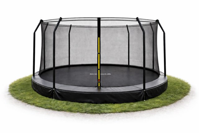 MCU-Sport Nedgravet Trampolin med sikkerhedsnet Ø370 cm.
