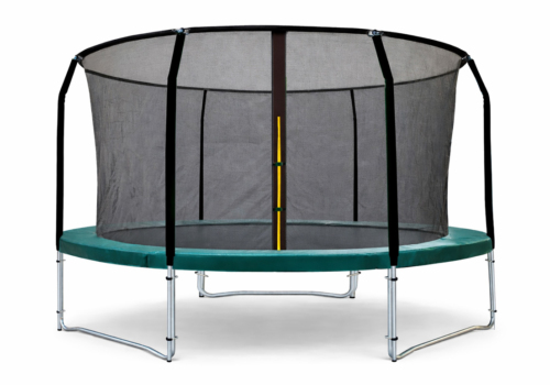 Premium grøn MCU-Sport Pro-Line V3 Trampolin med sikkerhedsnet Ø305 cm.