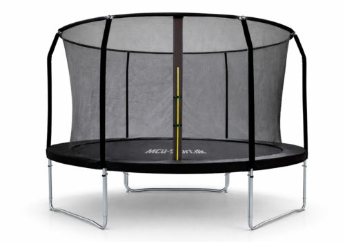 Premium sort MCU-Sport Pro-Line V3 Trampolin med sikkerhedsnet Ø305 cm.