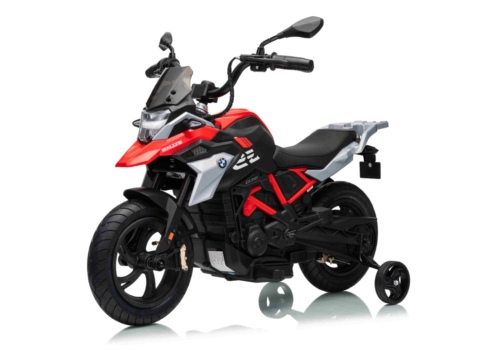 Elektrisk BMW G 310 El-motorcykel XL 24V til børn med topfart på 21 km/t og rigtige luftgummihjul.