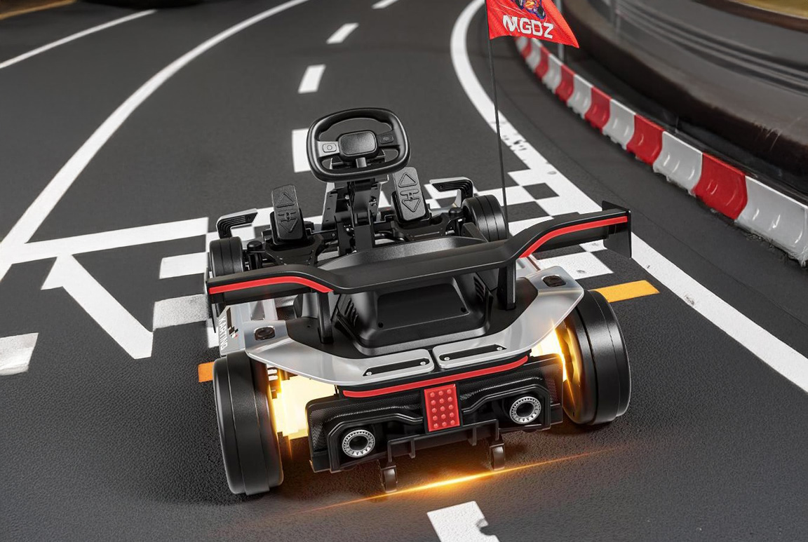 Thunderkart Drifter 24V Gokart til børn med topfart på 20 km/t, 2x200W Silent motorer og en super sjov driftfunktion.