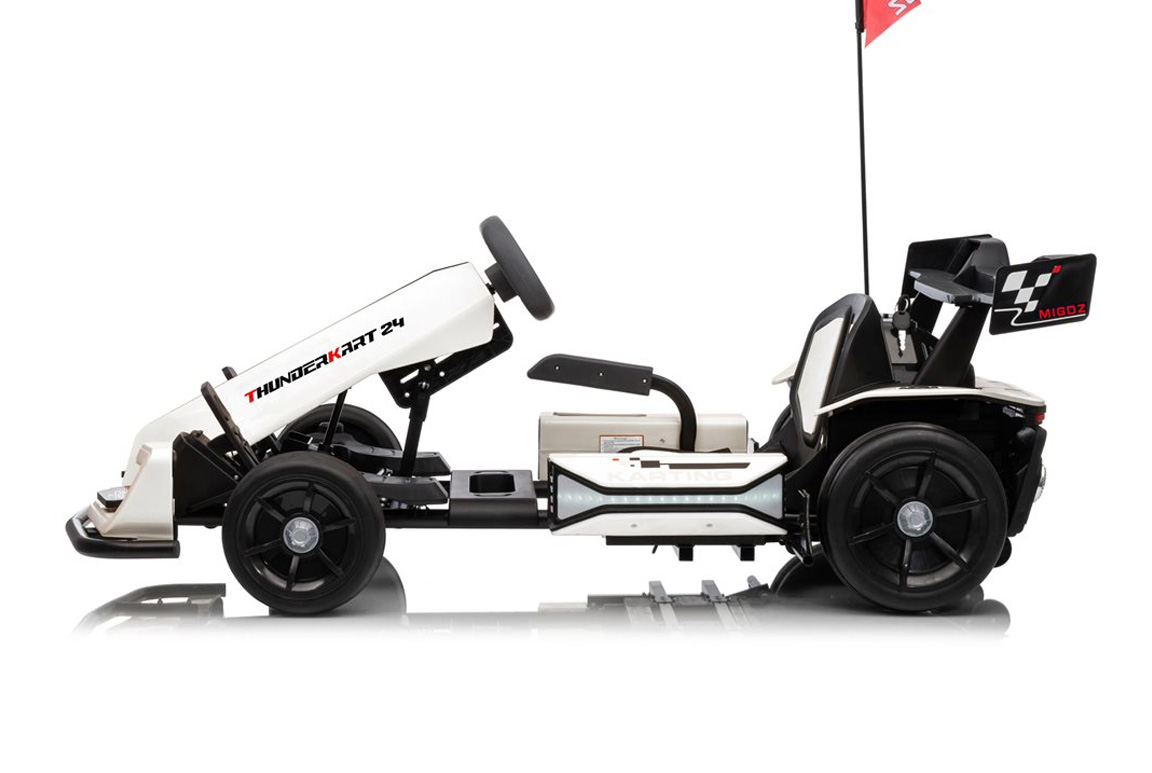 Thunderkart Drifter 24V Gokart til børn med topfart på 20 km/t, 2x200W Silent motorer og en super sjov driftfunktion.