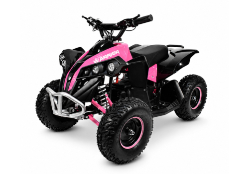 Elektrisk pink Warrior 1000W ATV, 48V, 25 km/t m. fartbegrænser.