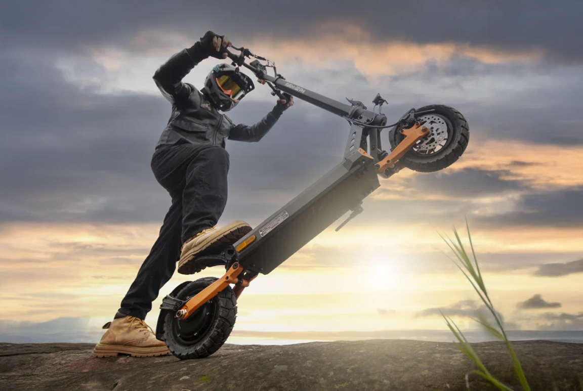 Kukirin G2 Pro el-løbehjul (2025 model) med 600W motor, topfart på 45 km/t. Dansk forhandler med værksted.