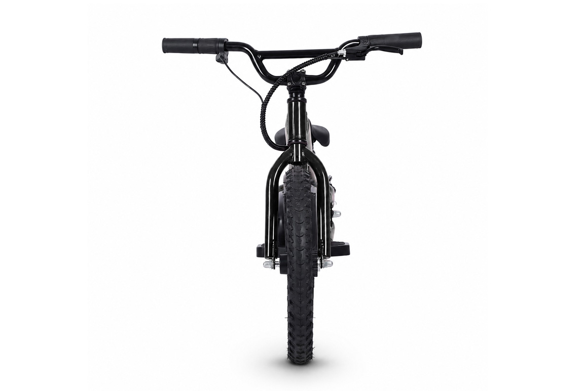 16" Travis Black El-løbecykel til børn fra ca. 4-5 år og opefter - Topfart 13-24 km/t. - Med udtageligt batteri.