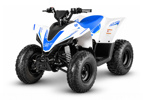 Ny elektrisk Kayo eA110 ATV til børn, unge og voksne. Topfart på 40 km/t. En super fed offroad ATV til alle aldre.